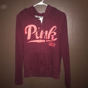 🌻Pink Burgundy zip up
